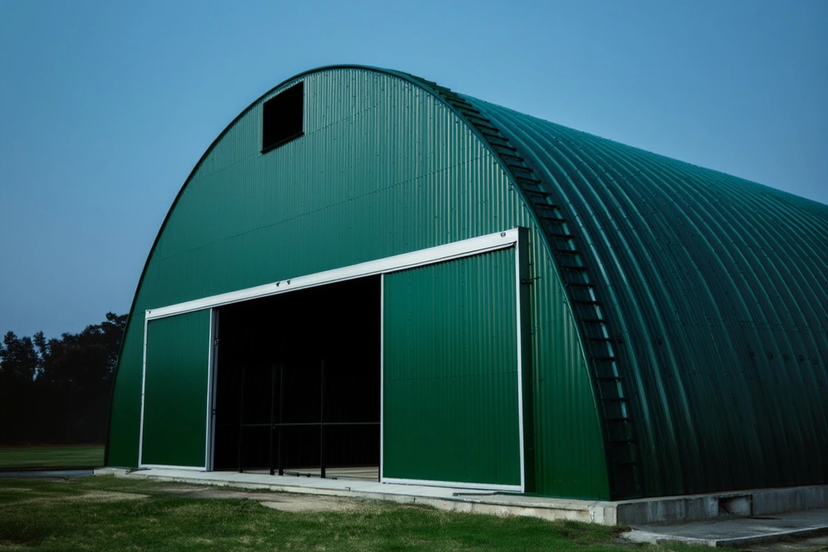 бескаркасный ангар