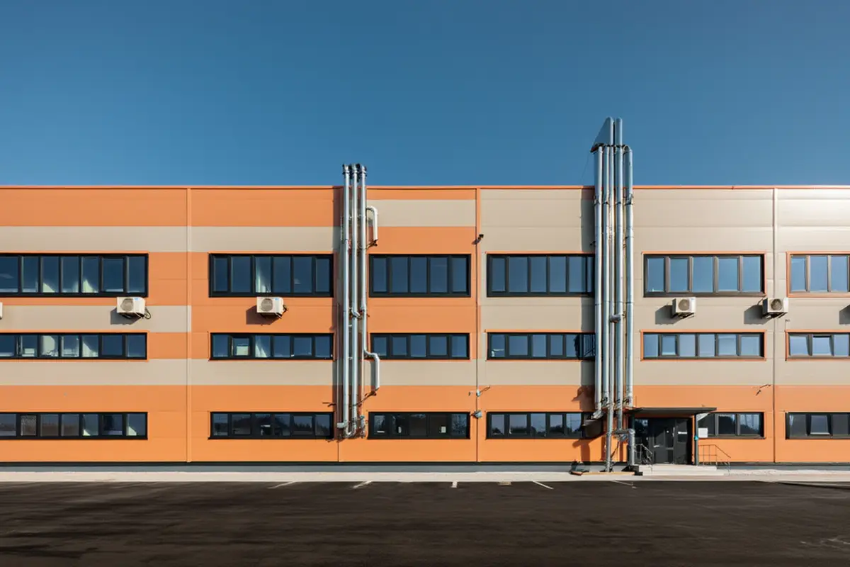 промышленный ангар